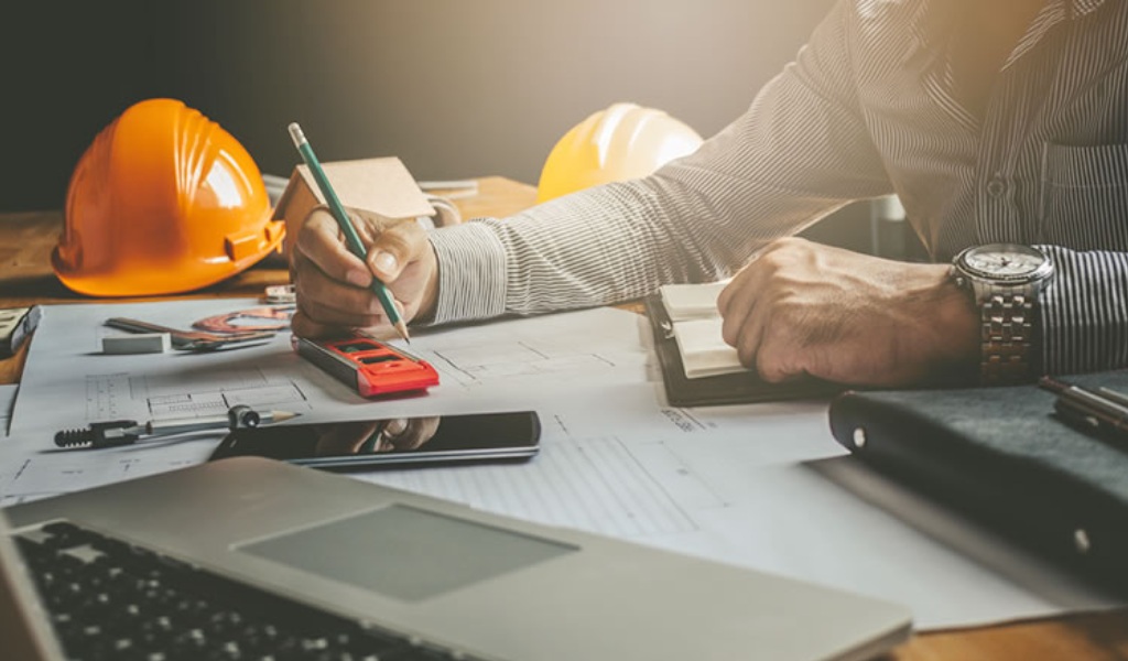 Equipo de construcción trabajando